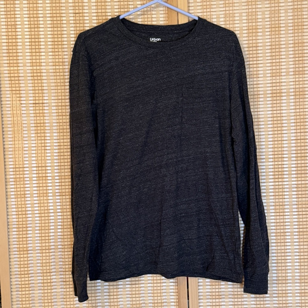 Urban Pipeline Mens M Ultimate Supersoft Long Sleeve T-Shirt Heather Activewear
